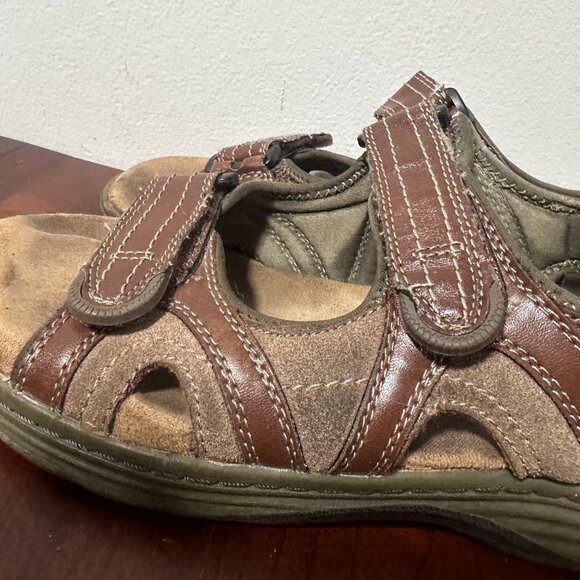 Nunn Bush Randall Gladiator Sandals Brown Leather Size 7 M Open Toe Memory Foam - Picture 8 of 14